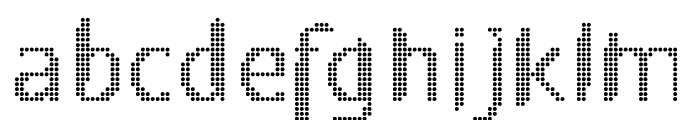 Play with dots Font LOWERCASE