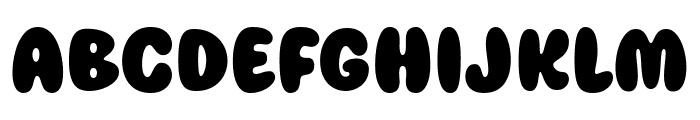 Playing Bubbles Font UPPERCASE