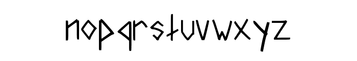 Plester Punk Regular Font LOWERCASE