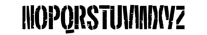 Plex Oxide Black Stencil Font UPPERCASE