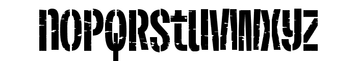 Plex Oxide Black Stencil Font LOWERCASE