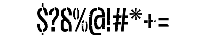 Plex Oxide Bold Stencil Font OTHER CHARS