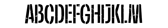 Plex Oxide Bold Stencil Font UPPERCASE