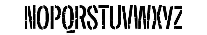 Plex Oxide Bold Stencil Font UPPERCASE