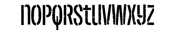 Plex Oxide Bold Stencil Font LOWERCASE