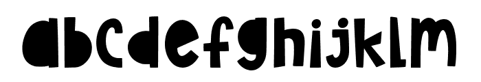 Pluckypot Font LOWERCASE