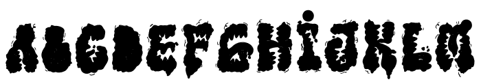 Pluffy Monster Font UPPERCASE