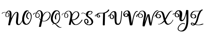Plum Blossoms Script Font UPPERCASE