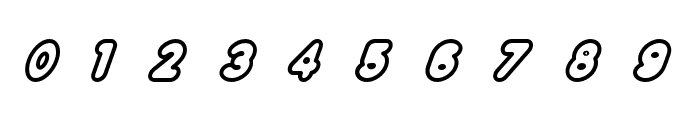 Plump-Ish Bold Italic Font OTHER CHARS