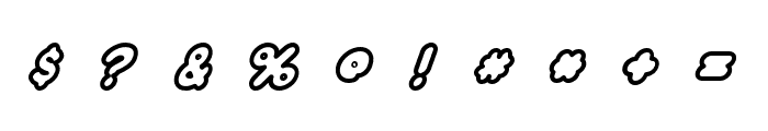 Plump-Ish Bold Italic Font OTHER CHARS