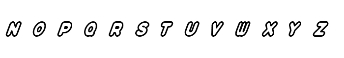 Plump-Ish Bold Italic Font UPPERCASE