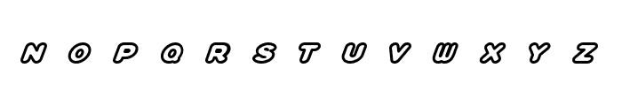 Plump-Ish Bold Italic Font LOWERCASE