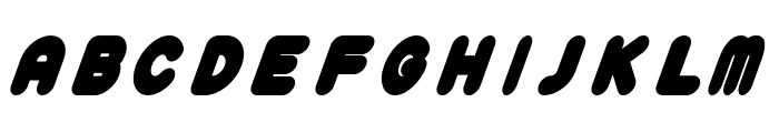Plump-Ish Italic Font UPPERCASE