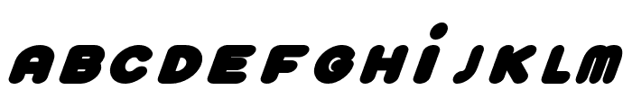 Plump-Ish Italic Font LOWERCASE