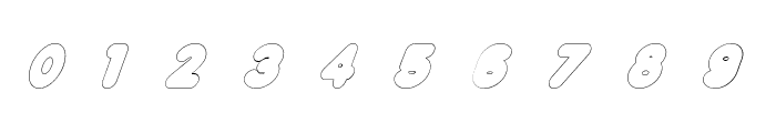 Plump-Ish Light Italic Font OTHER CHARS
