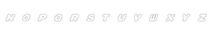 Plump-Ish Light Italic Font LOWERCASE