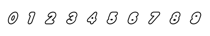 Plump-Ish Medium Italic Font OTHER CHARS