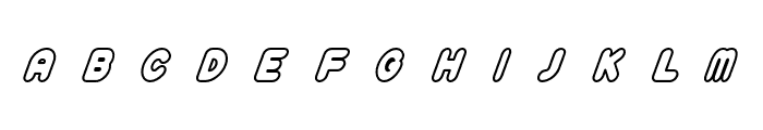 Plump-Ish Medium Italic Font UPPERCASE
