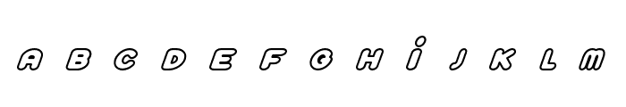 Plump-Ish Medium Italic Font LOWERCASE