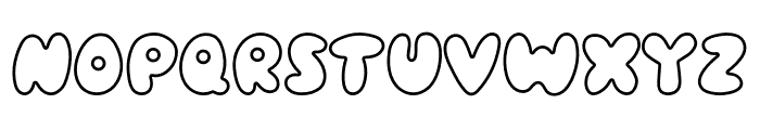Plumpy Outlined Font UPPERCASE