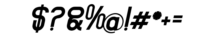 Pluster High slant Regular Font OTHER CHARS