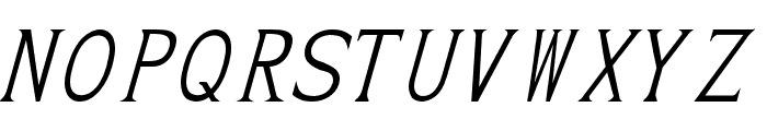Pluton Italic Font UPPERCASE