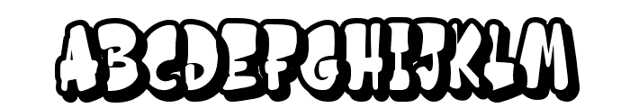 Pocka-Outline Font UPPERCASE