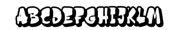 Pocka-Outline Font LOWERCASE