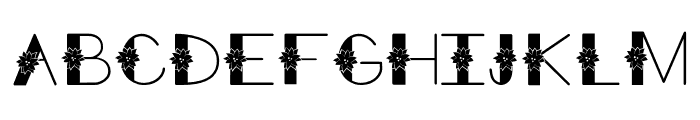 Poinsettia Decorative BP Regular Font UPPERCASE