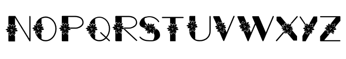 Poinsettia Decorative BP Regular Font UPPERCASE