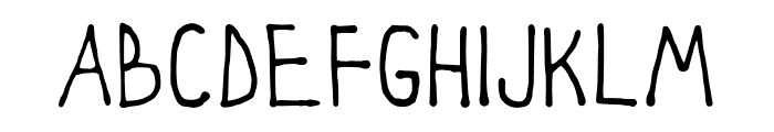 PointyInk Regular Font LOWERCASE