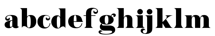 Poise Serif Font LOWERCASE