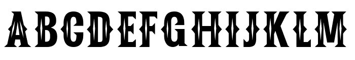 Poker Font UPPERCASE