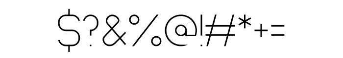 Polea Light Font OTHER CHARS