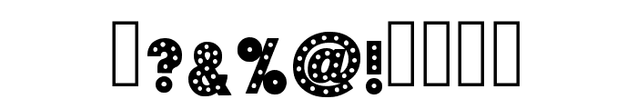 Polka Dots Regular Font OTHER CHARS