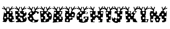 Polka Reindeer Font UPPERCASE