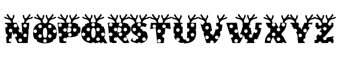 Polka Reindeer Font UPPERCASE