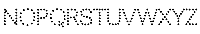 Polka dot Font Font UPPERCASE