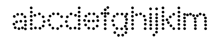 Polka dot Font Font LOWERCASE