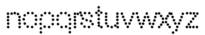 Polka dot Font Font LOWERCASE