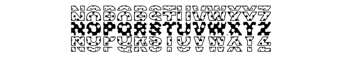 Polky Font LOWERCASE