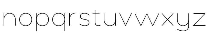 Polly Rounded Thin Font LOWERCASE