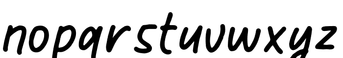 Polyester Notes Font LOWERCASE