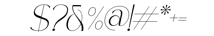 Polyglot Italic Font OTHER CHARS