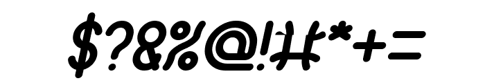 Polysoup Bold Italic Font OTHER CHARS