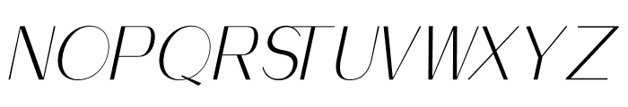 Pondua Italic Font UPPERCASE