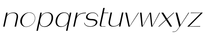 Pondua Italic Font LOWERCASE