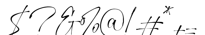 Ponpewd Signature Font OTHER CHARS