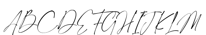 Ponpewd Signature Font UPPERCASE