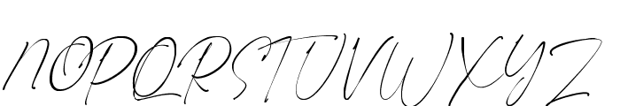 Ponpewd Signature Font UPPERCASE